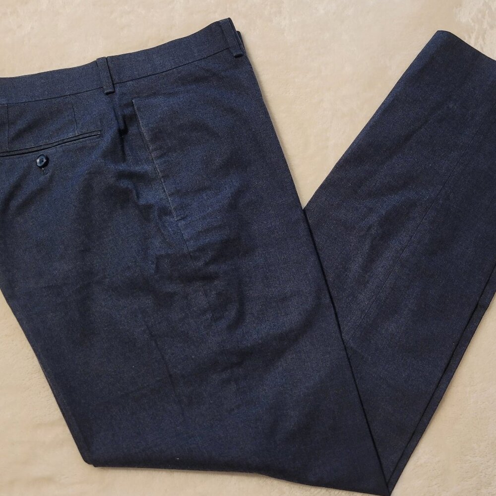 Tallia Orange Mason Fit Blue Modern Fit Cotton Blend Pants Mens 32x32